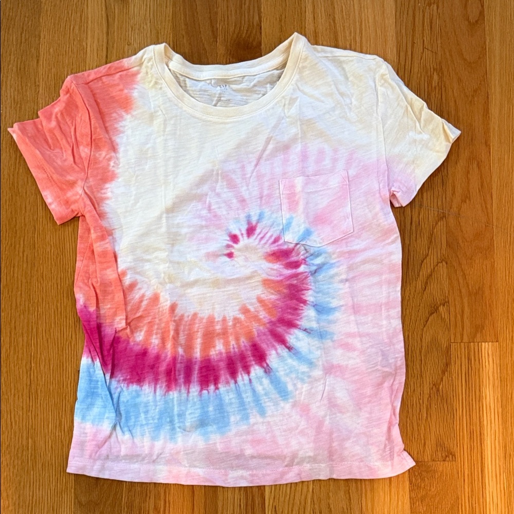 NWT GAP Kids Tie-Dye T-Shirt - Pink, Blue, Orange Swirl